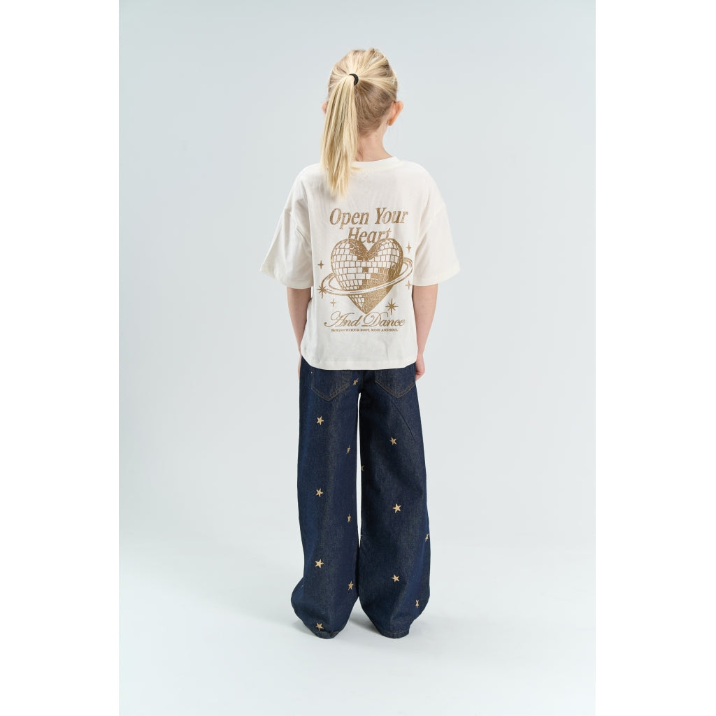 THE NEW TNYrsa Wide Fit Jeans Jeans Medium Blue Denim AOP