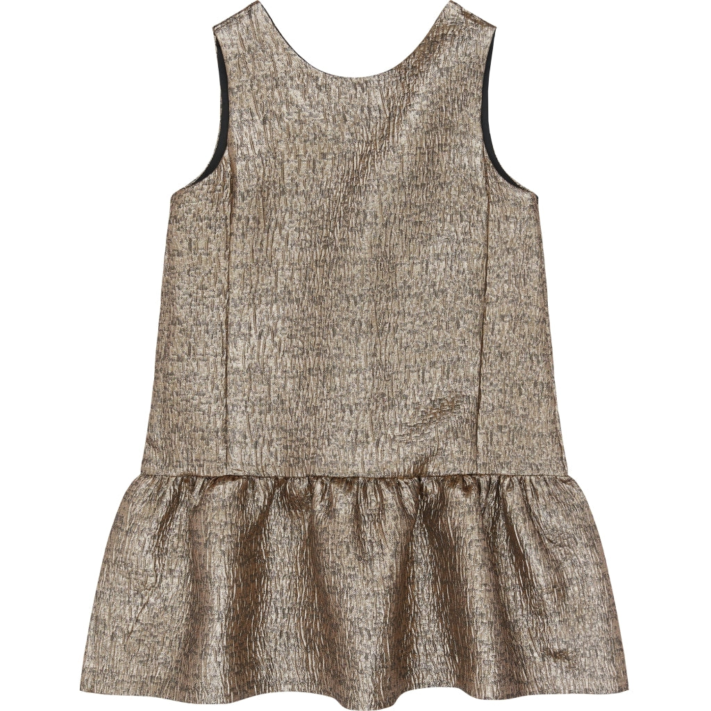 THE NEW TNYupa Ærmeløs Jacquard Kjole Kjoler GOLD 