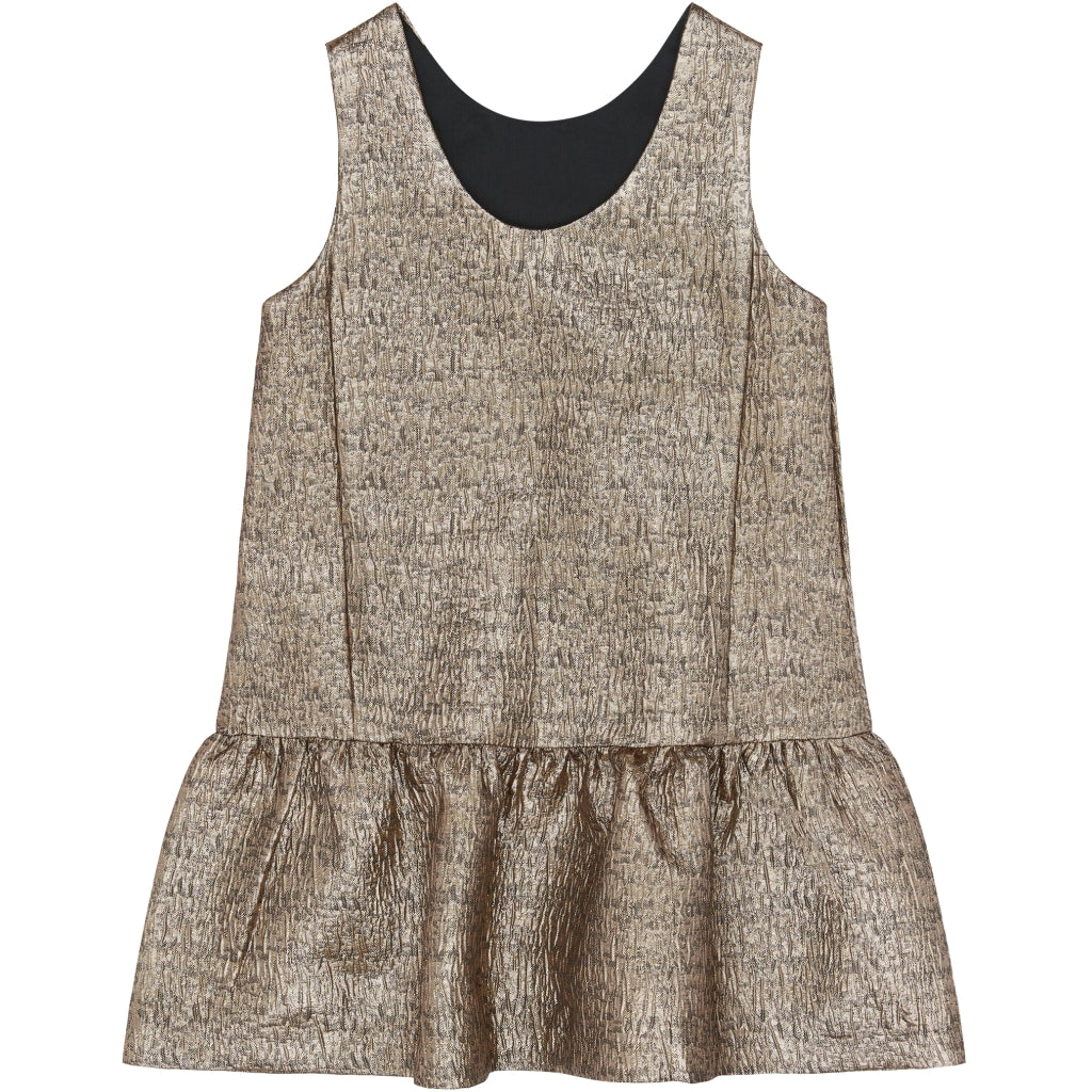 THE NEW TNYupa Ærmeløs Jacquard Kjole Kjoler GOLD 