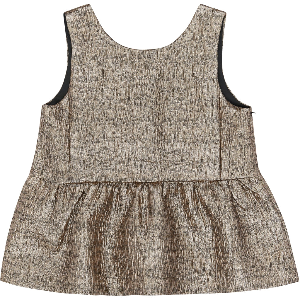 THE NEW TNYupa Ærmeløs Jacquard Top Kortærmede top GOLD 
