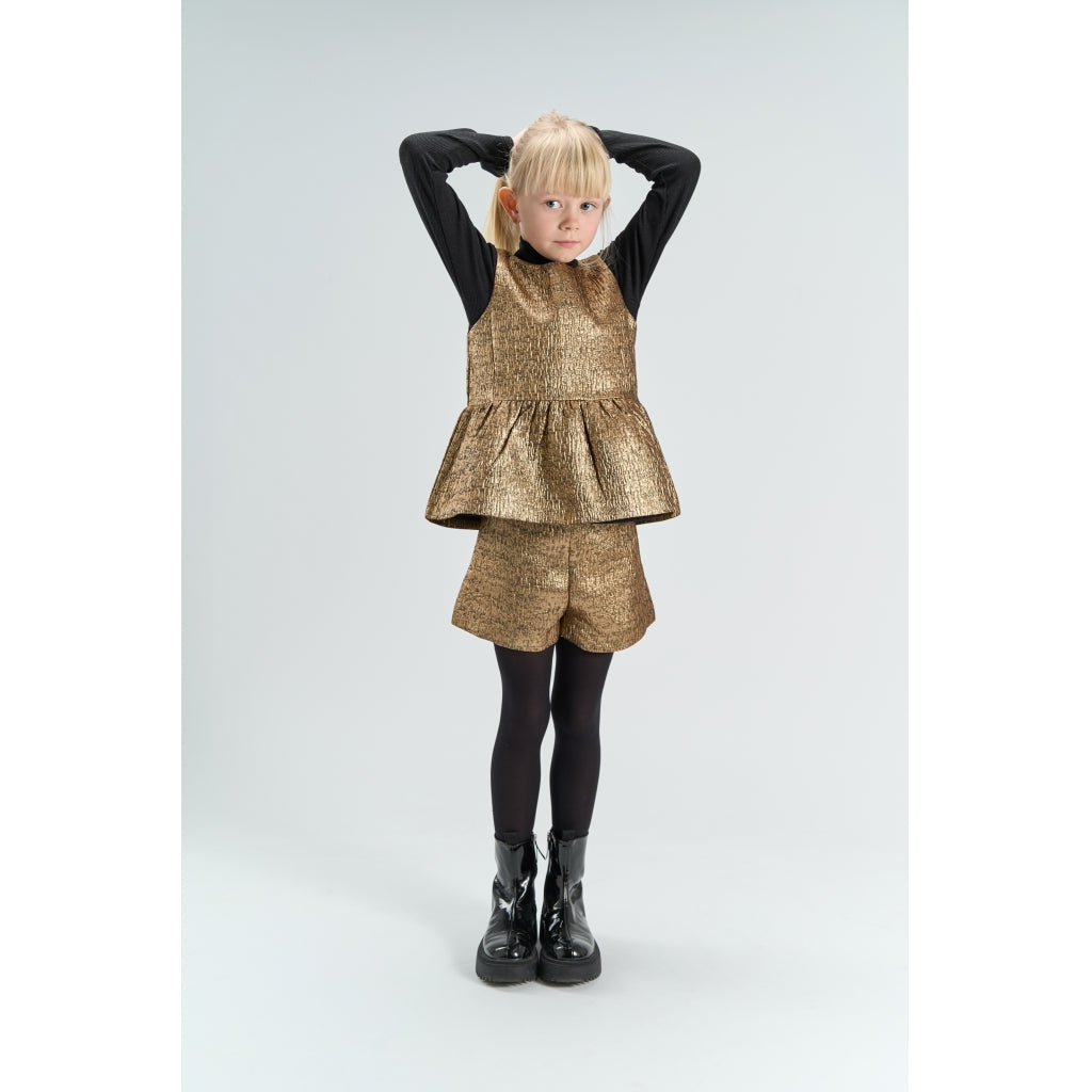 THE NEW TNYupa Ærmeløs Jacquard Top Kortærmede top GOLD 