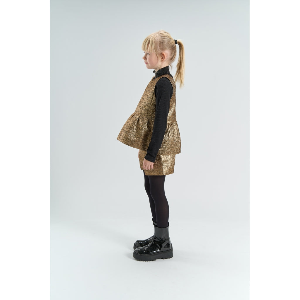 THE NEW TNYupa Ærmeløs Jacquard Top Kortærmede top GOLD 