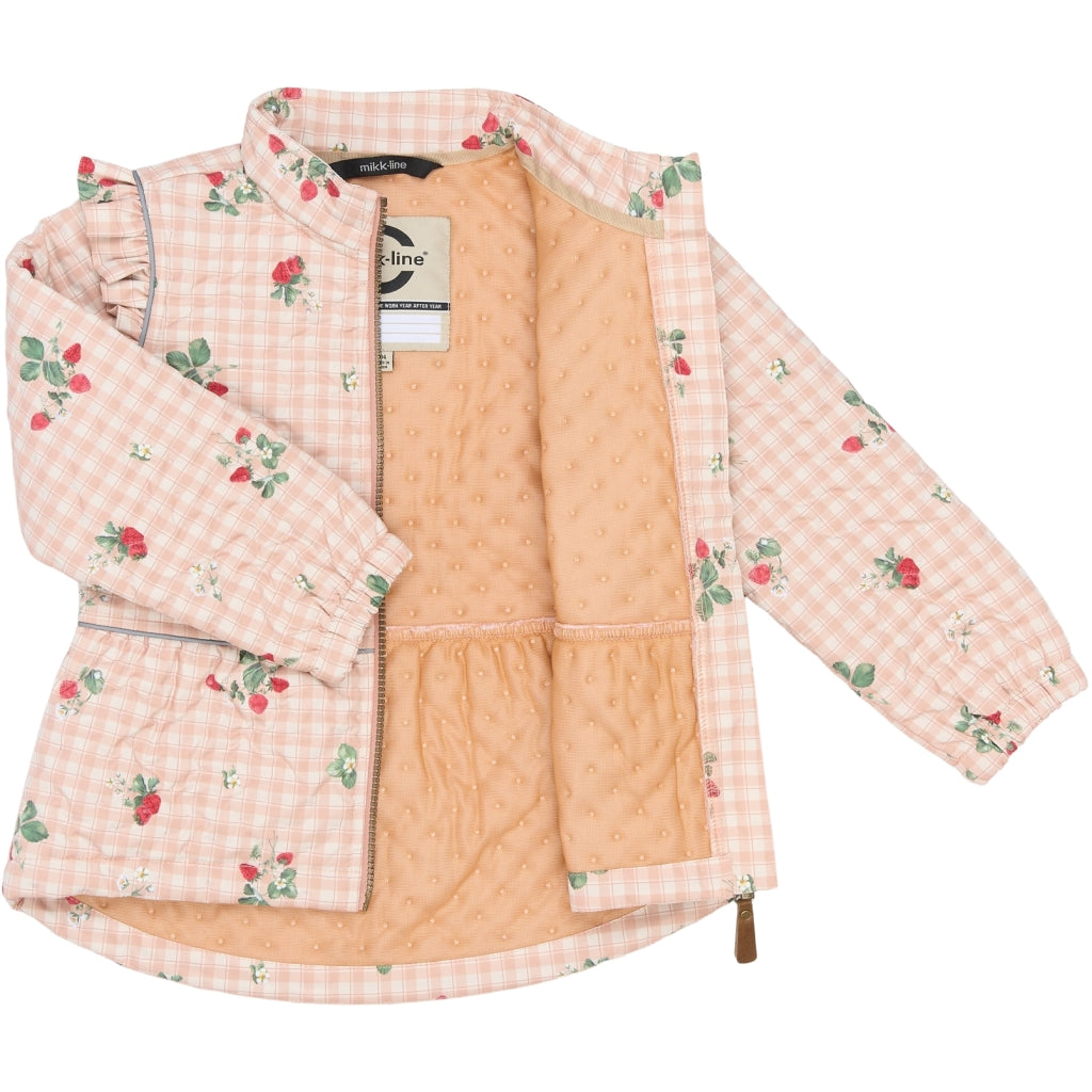 Mikk-Line Thermal+ Flæse Jakke (Mønstret) Termotøj Strawberry AOP