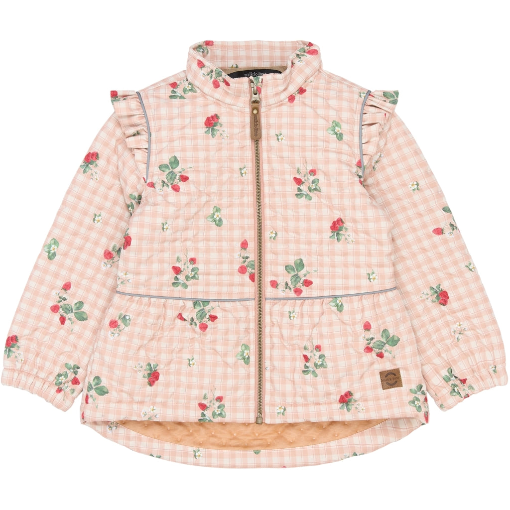 Mikk-Line Thermal+ Flæse Jakke (Mønstret) Termotøj Strawberry AOP