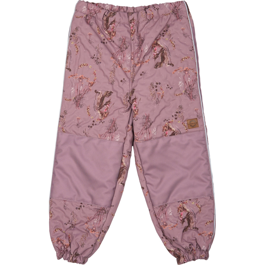 Mikk-Line Thermal+ Flæse Termosæt (Mønstret) Termotøj Twilight Mauve