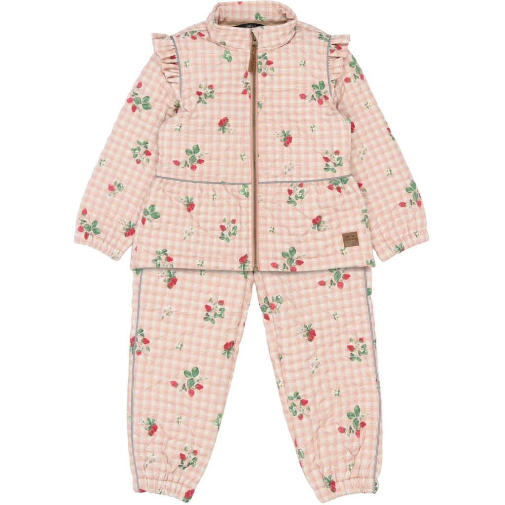 Mikk-Line Thermal+ Flæse Termosæt (Mønstret) Termotøj Strawberry AOP
