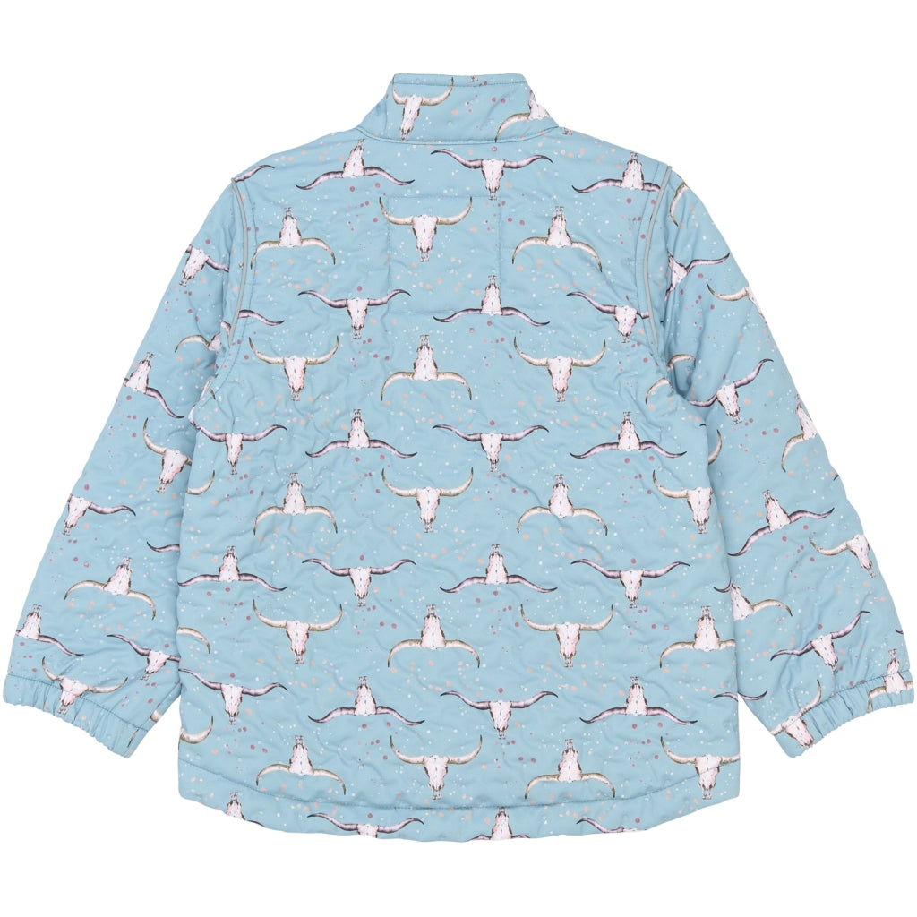 Mikk-Line Thermal+ Jakke (Mønstret) Termotøj Stone Blue