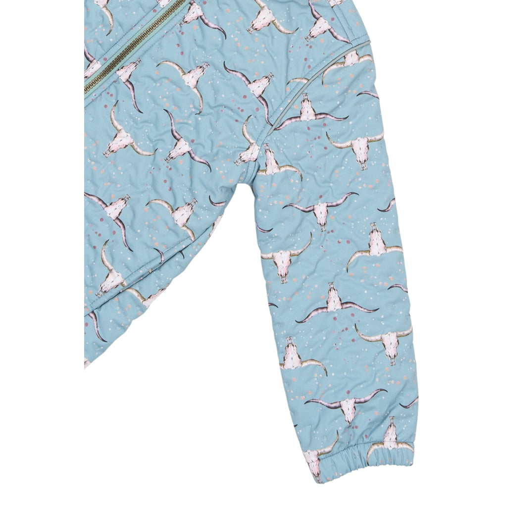 Mikk-Line Thermal+ Jakke (Mønstret) Termotøj Stone Blue