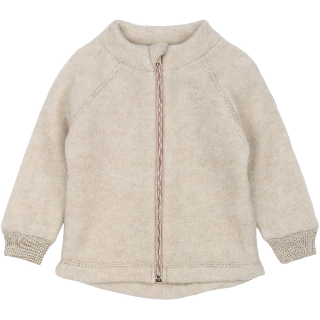 Mikk-Line Toddler Uldjakke Uld Melange Offwhite