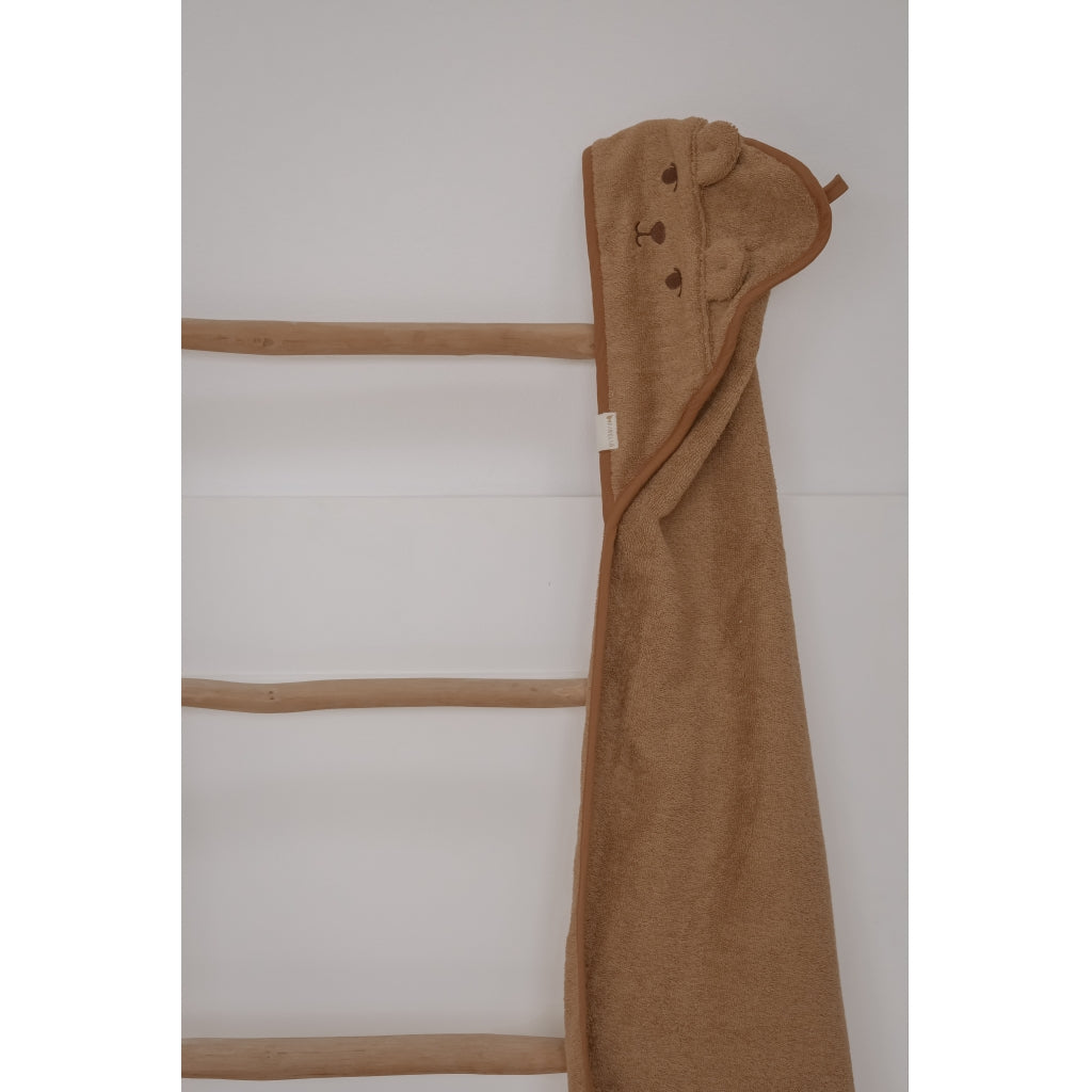 Fabelab Towel - Bear Badekåber Tobacco Brown