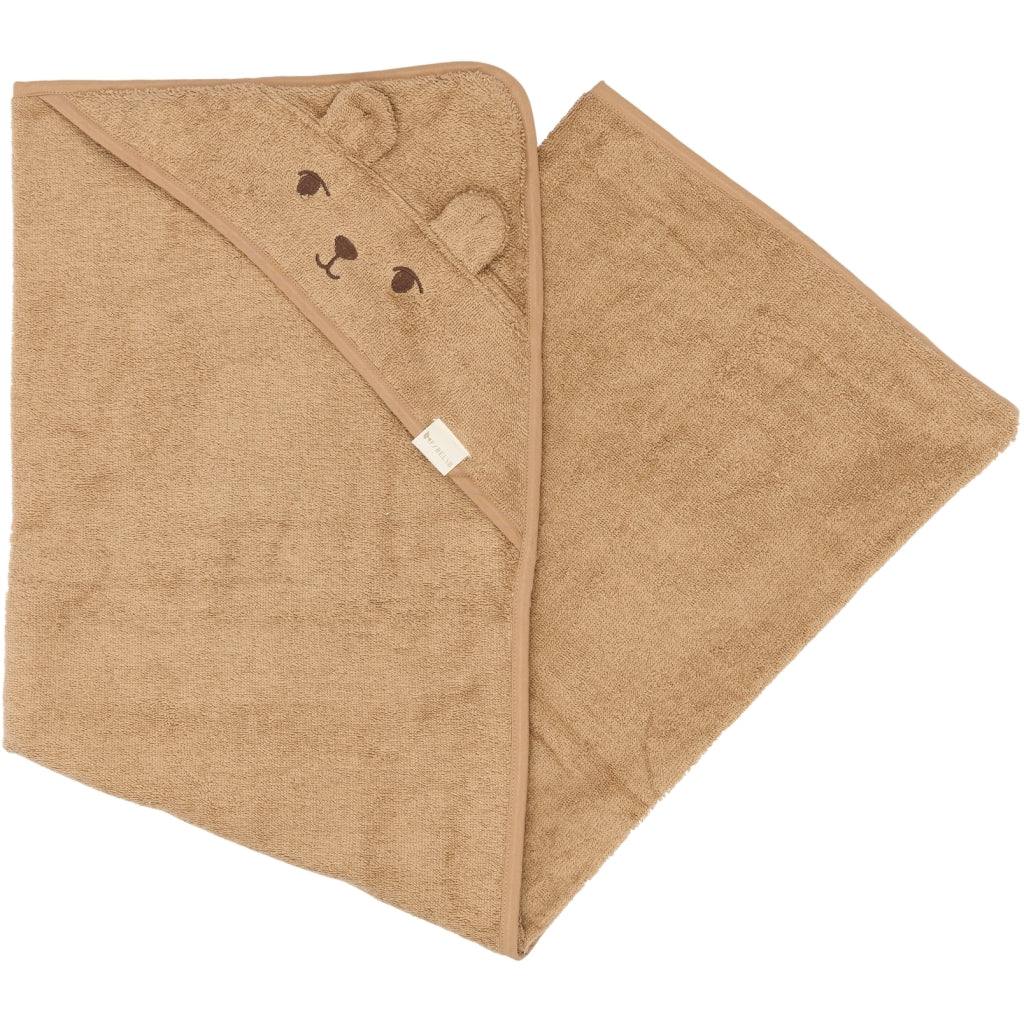 Fabelab Towel - Bear Badekåber Tobacco Brown