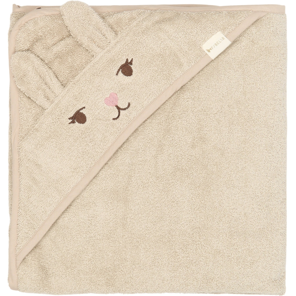 Fabelab Towel - Bunny Badekåber Oxford Tan