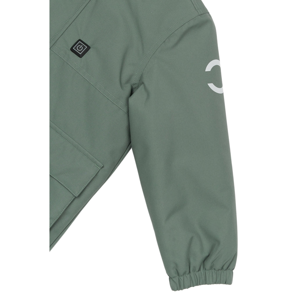 Mikk-Line Twill Parka Vinterjakke Nylon Jakker Balsam Green