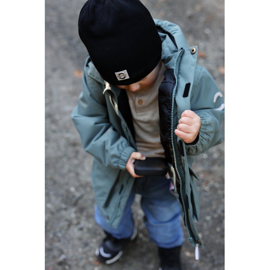 Mikk-Line Twill Parka Vinterjakke Nylon Jakker Balsam Green