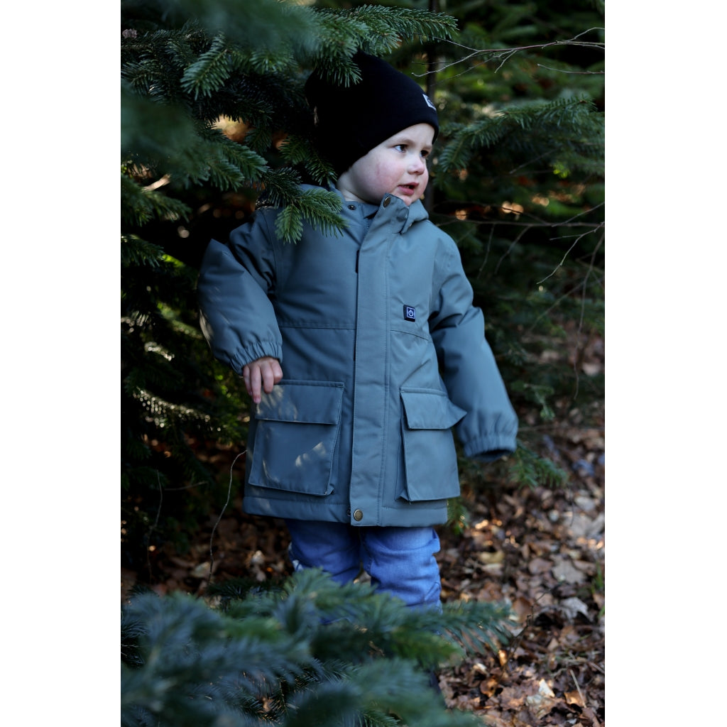 Mikk-Line Twill Parka Vinterjakke Nylon Jakker Balsam Green