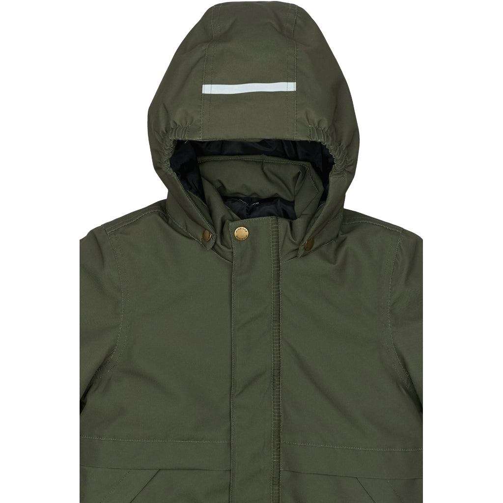 Mikk-Line Twill Parka Vinterjakke Nylon Jakker Olive Night