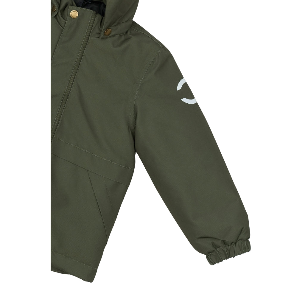 Mikk-Line Twill Parka Vinterjakke Nylon Jakker Olive Night