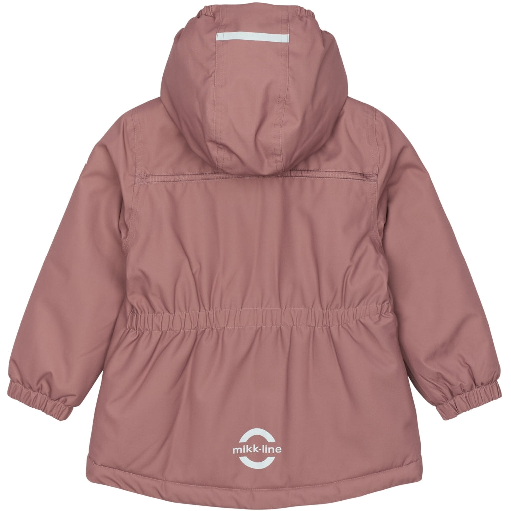Mikk-Line Twill Parka Vinterjakke Nylon Jakker Burlwood
