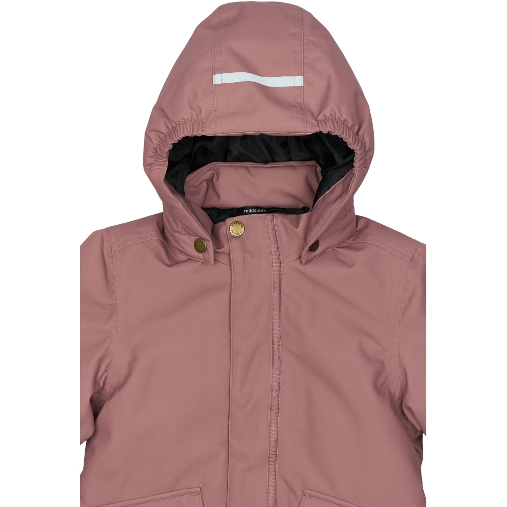 Mikk-Line Twill Parka Vinterjakke Nylon Jakker Burlwood