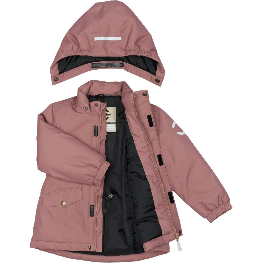 Mikk-Line Twill Parka Vinterjakke Nylon Jakker Burlwood