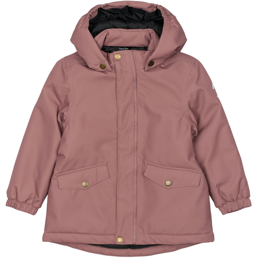 Mikk-Line Twill Parka Vinterjakke Nylon Jakker Burlwood