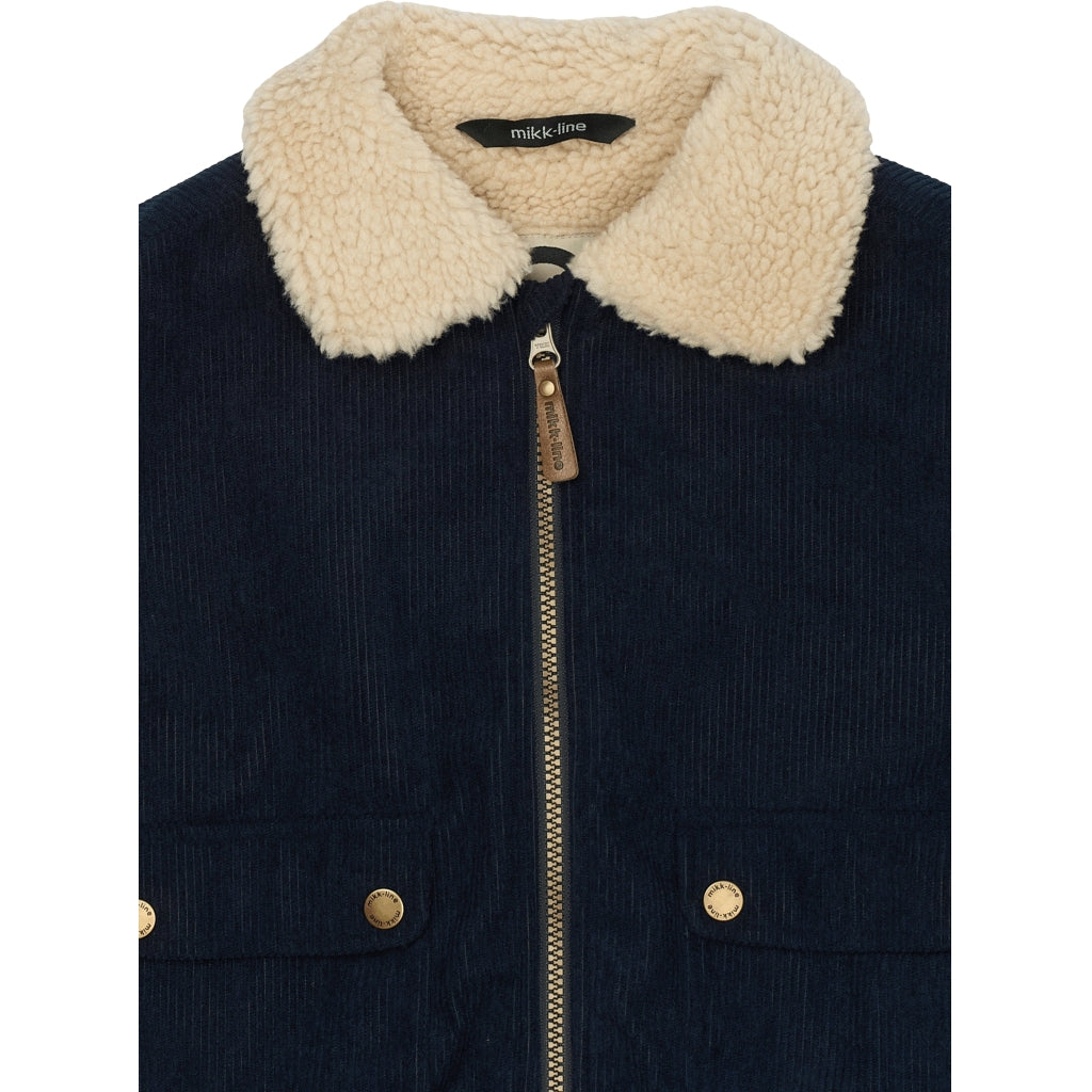 Mikk-Line Twill Parka Vinterjakke Nylon Jakker Blue Nights
