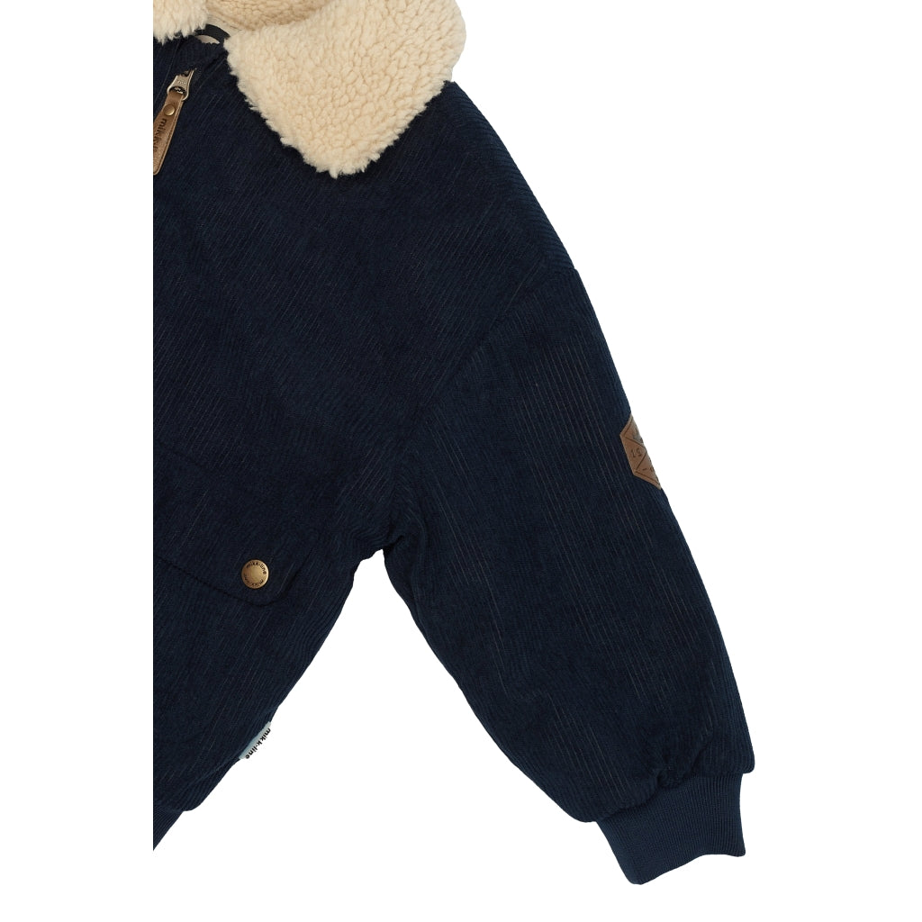 Mikk-Line Twill Parka Vinterjakke Nylon Jakker Blue Nights