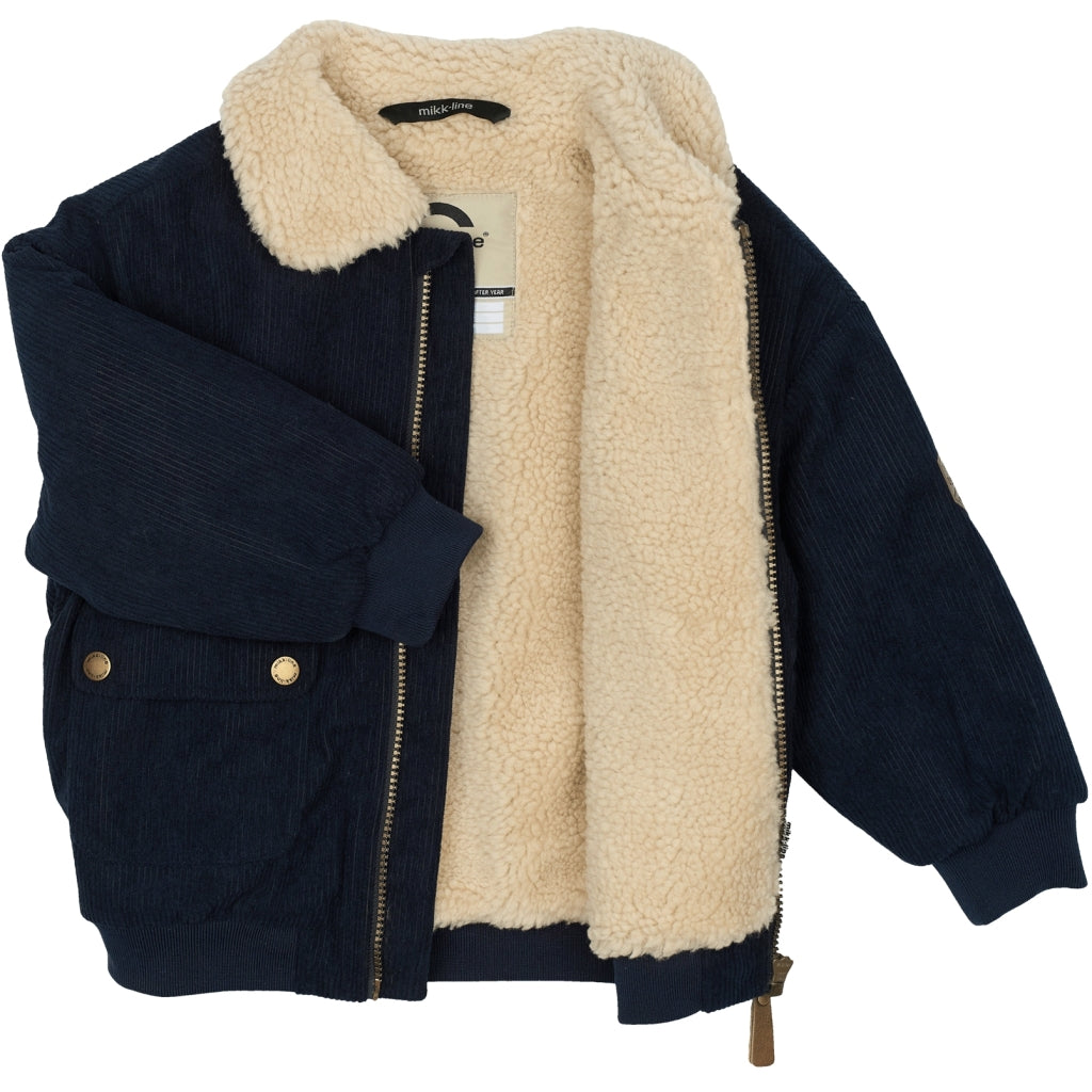 Mikk-Line Twill Parka Vinterjakke Nylon Jakker Blue Nights