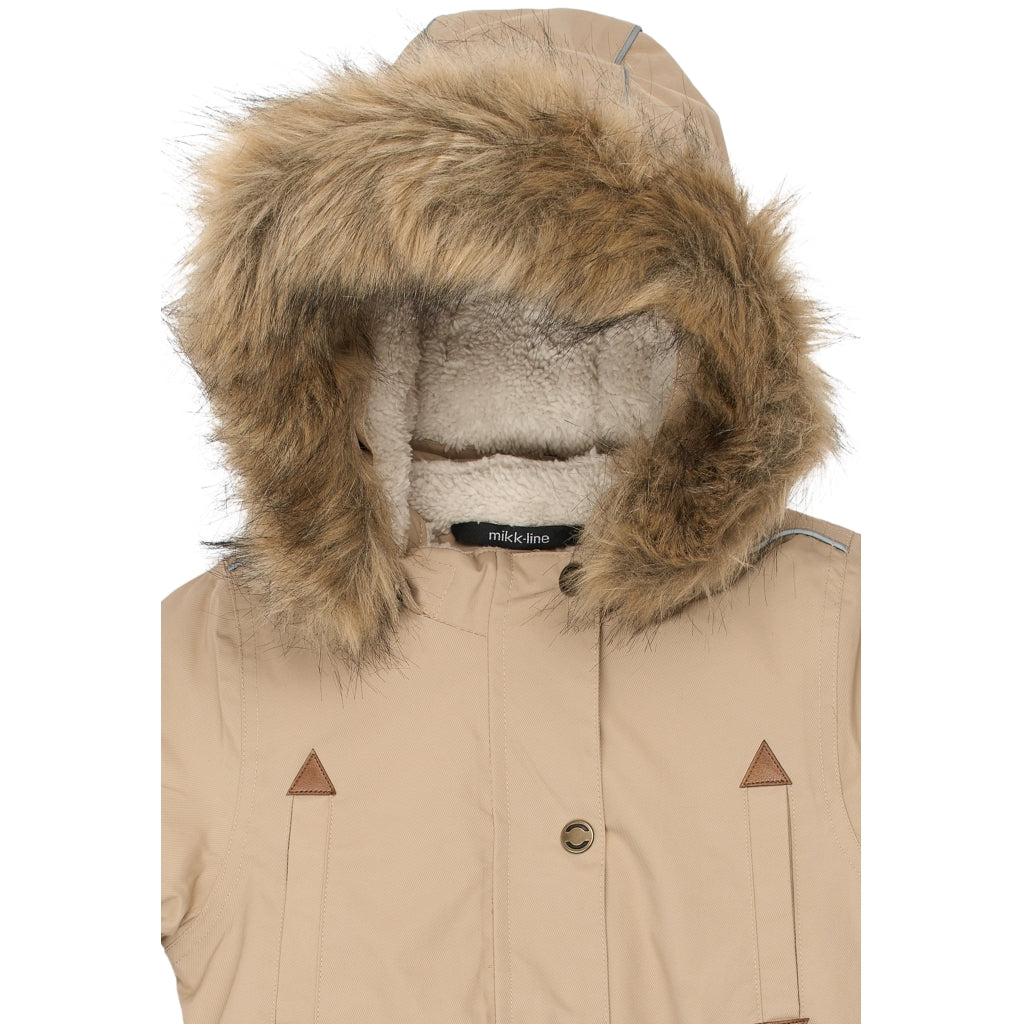 Mikk-Line Twill Parka Vinterjakke Nylon Jakker Cornstalk