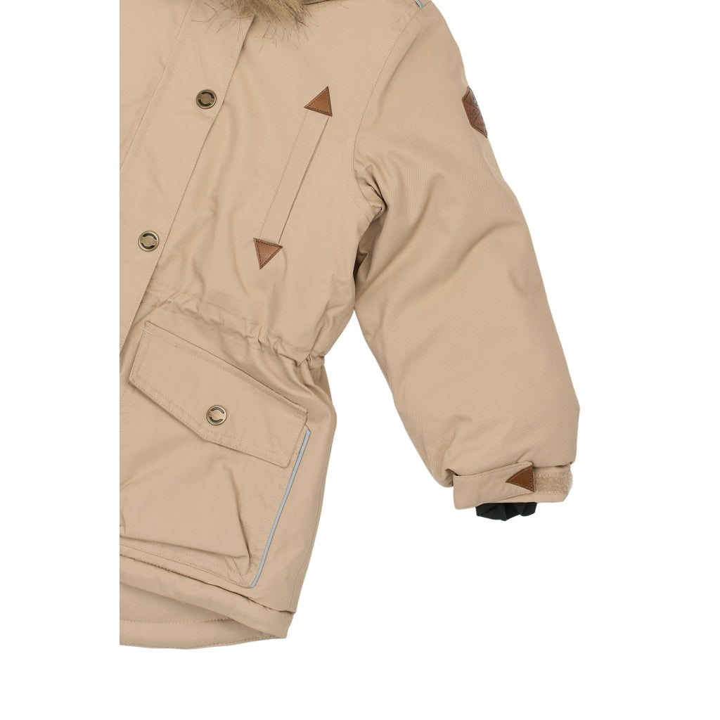 Mikk-Line Twill Parka Vinterjakke Nylon Jakker Cornstalk