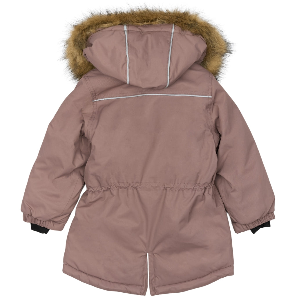 Mikk-Line Twill Parka Vinterjakke Nylon Jakker Twilight Mauve