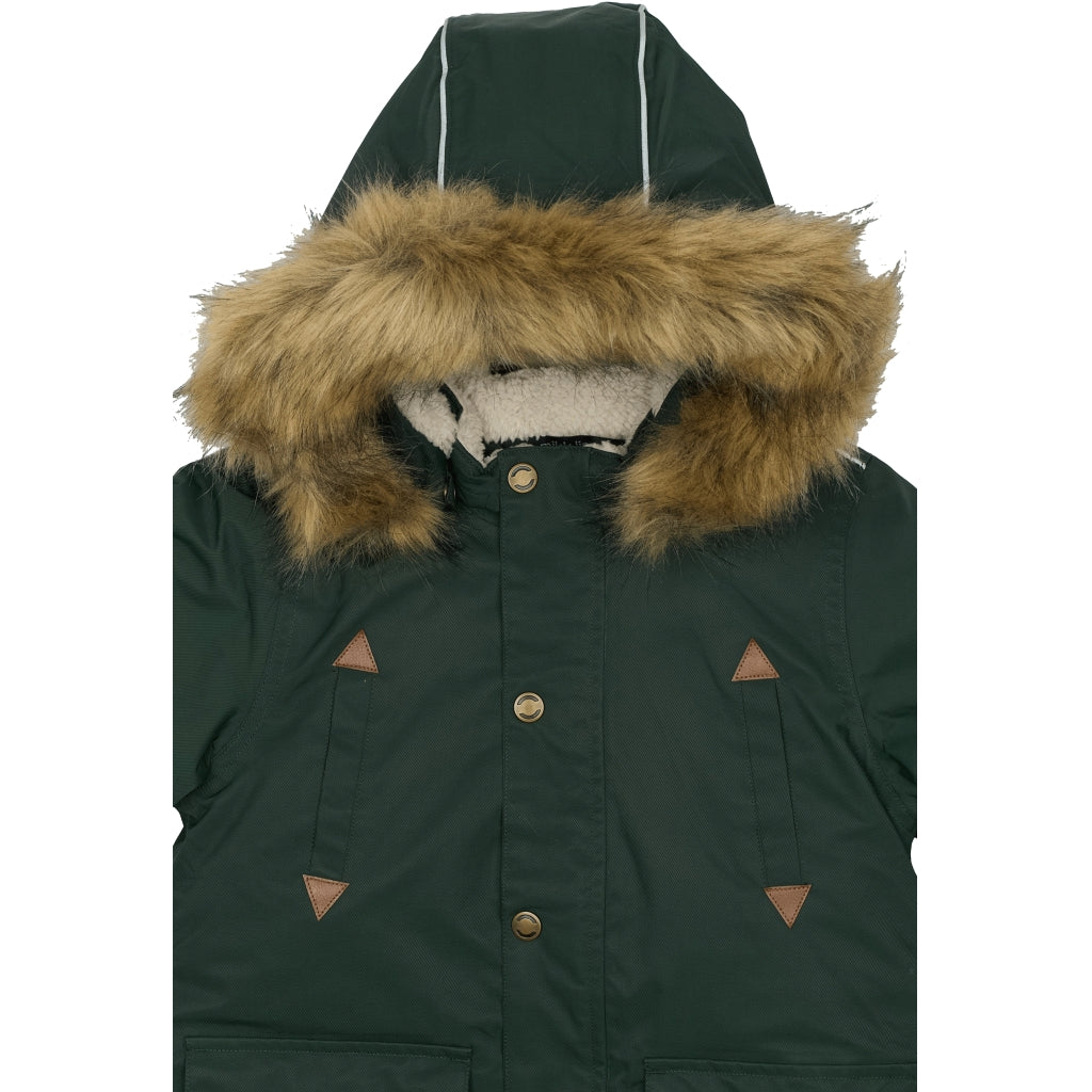 Mikk-Line Twill Parka Vinterjakke Nylon Jakker Darkest Sprouse