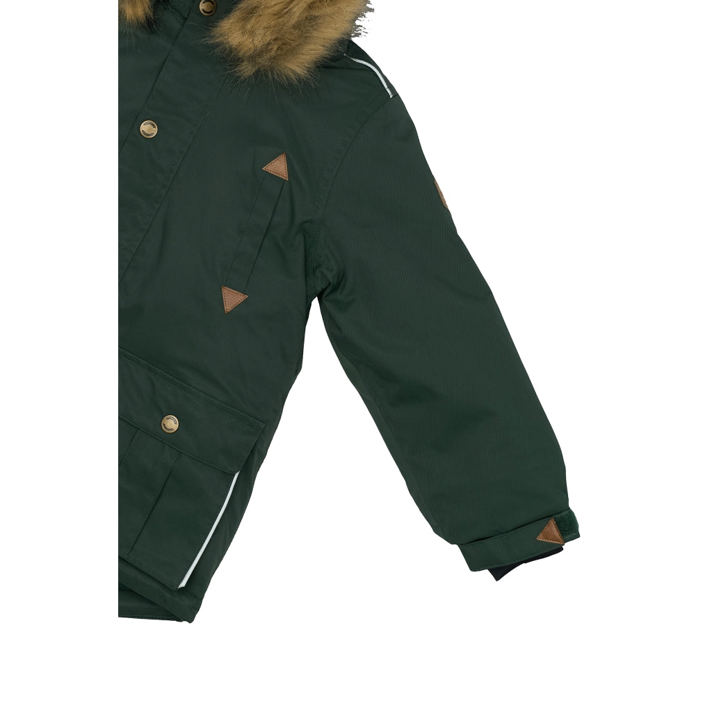 Mikk-Line Twill Parka Vinterjakke Nylon Jakker Darkest Sprouse