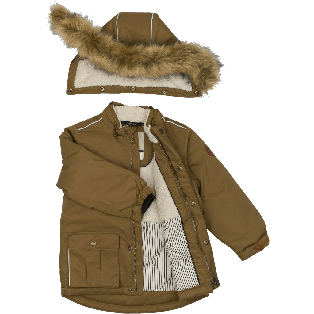 Mikk-Line Twill Parka Vinterjakke Nylon Jakker Kangaroo