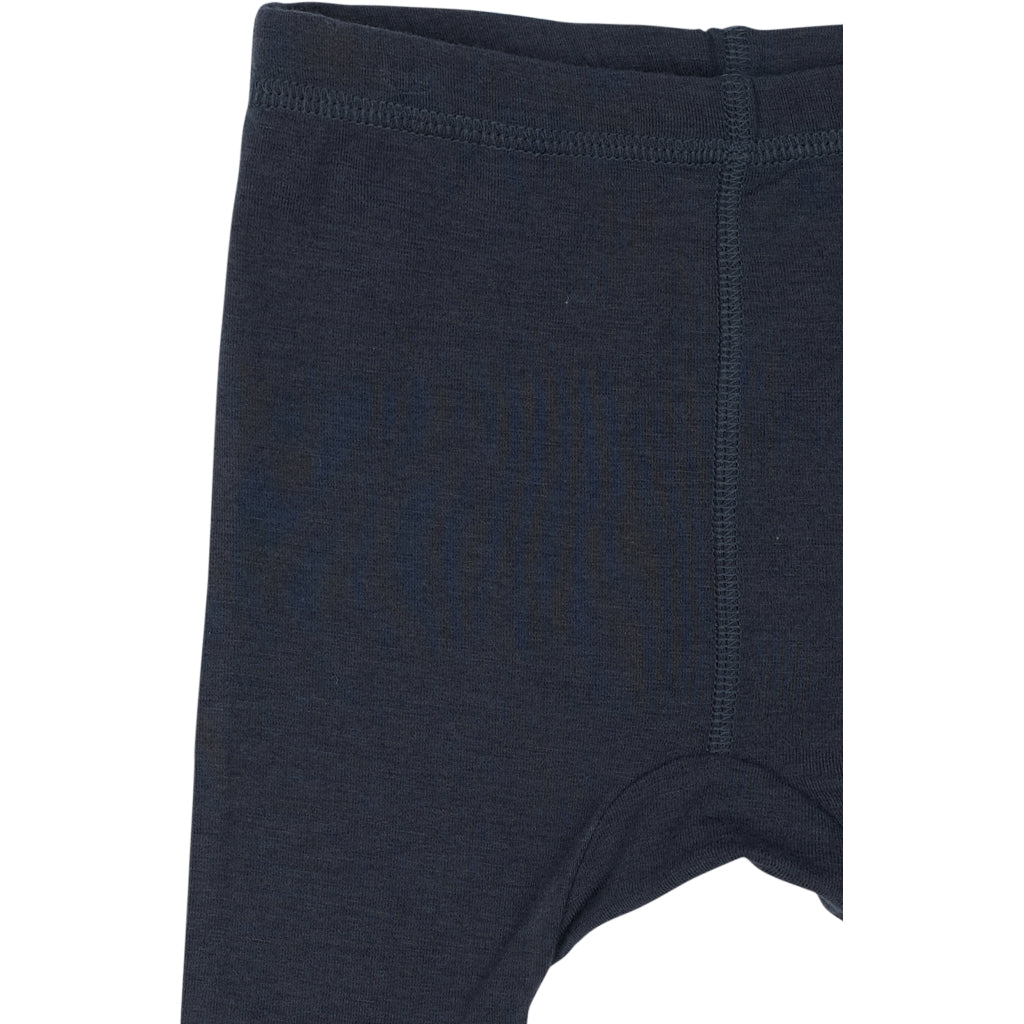 Mikk-Line Uld/Bambus Leggings (Ensfarvet) Uld Blue Nights