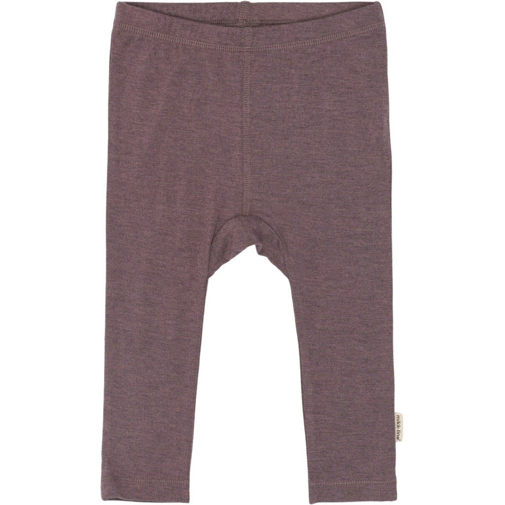 Mikk-Line Uld/Bambus Leggings (Ensfarvet) Uld Sparrow