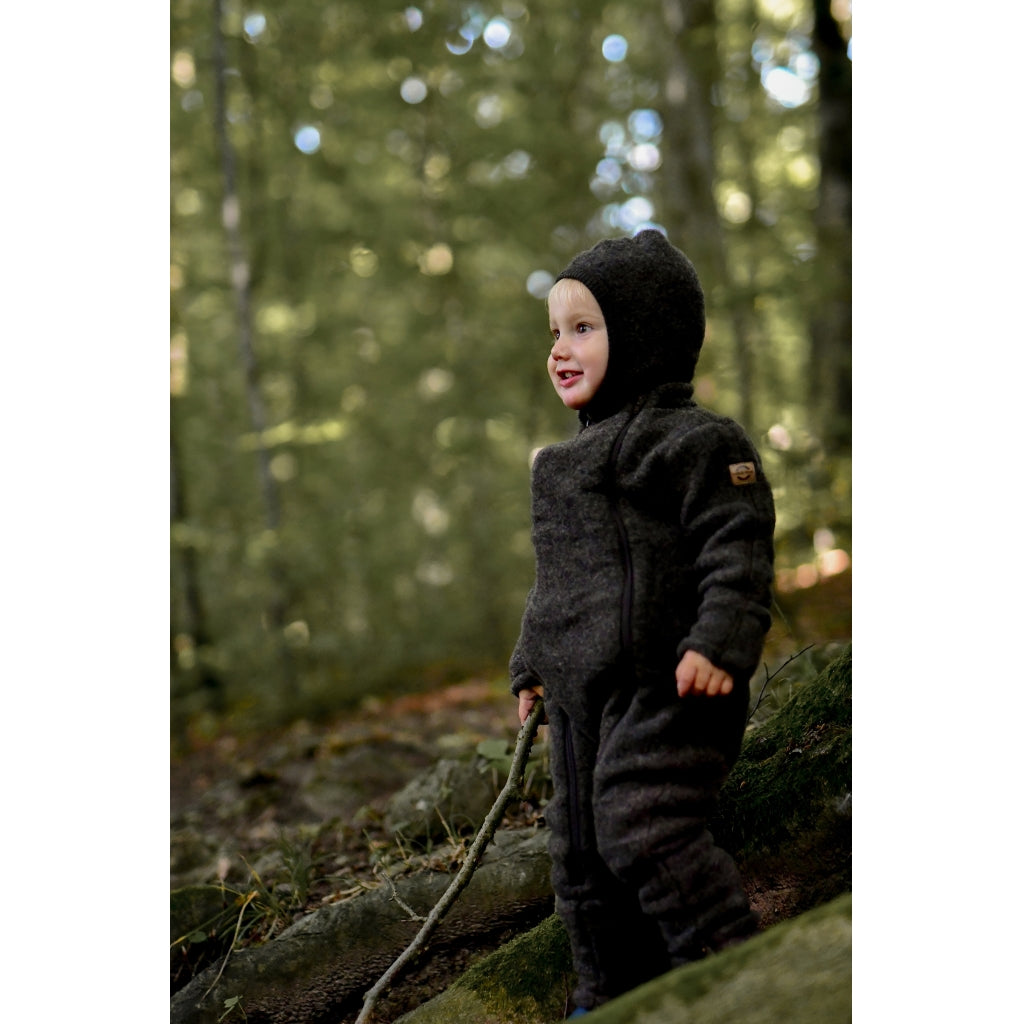 Mikk-Line Uld Elefanthue Huer Dark Brown Melange