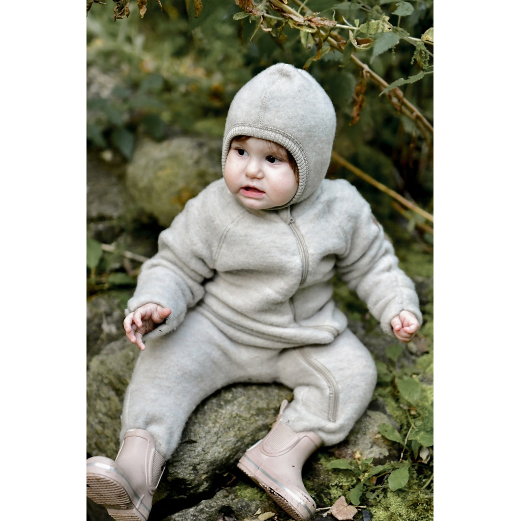 Mikk-Line Uld Elefanthue Huer Melange Offwhite