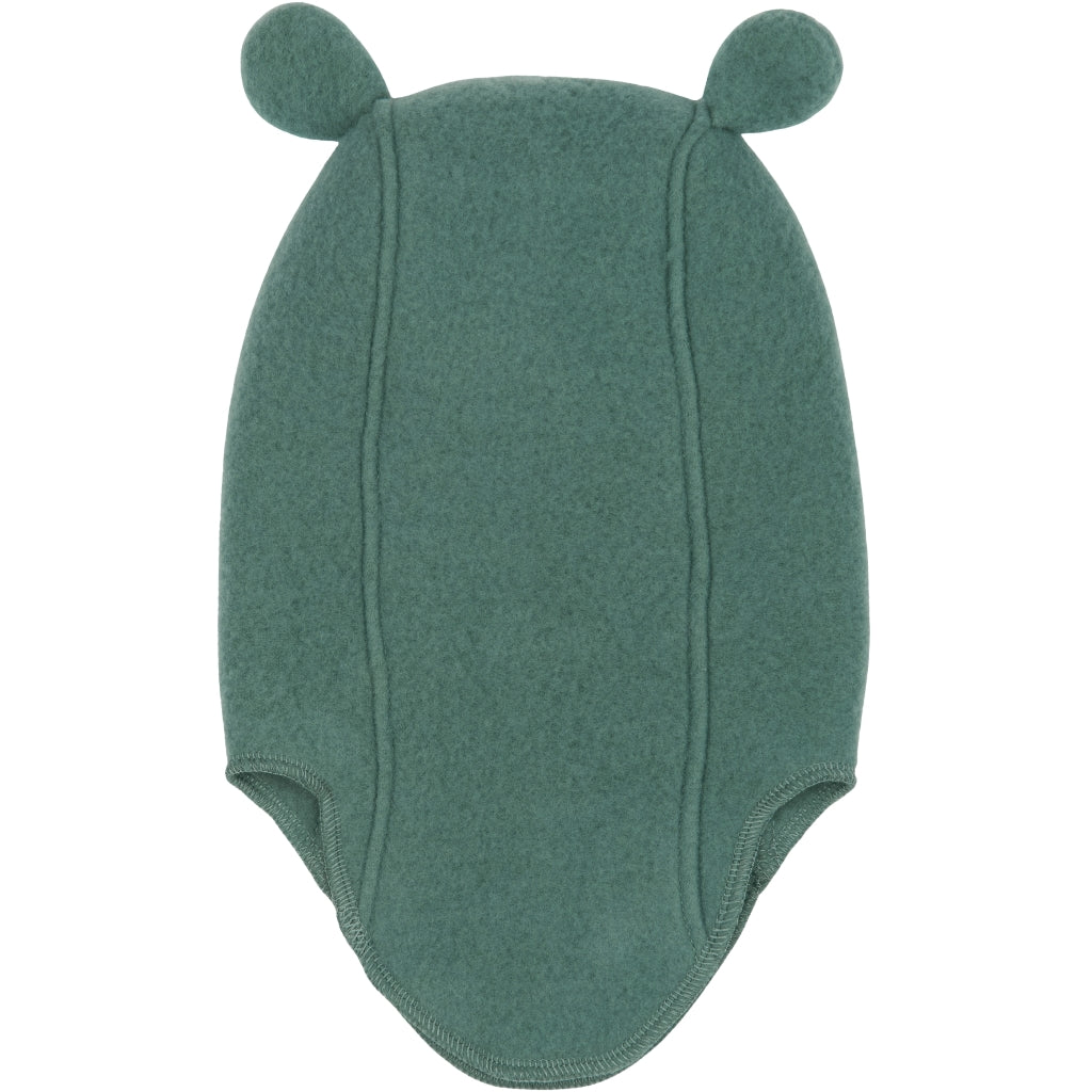 Mikk-Line Uld Elefanthue Bamseører Uld Balsam Green