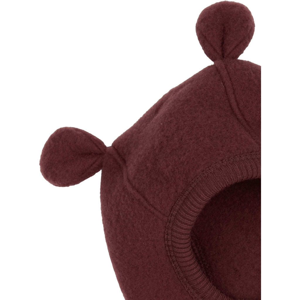 Mikk-Line Uld Elefanthue Bamseører Uld Rum Raisin