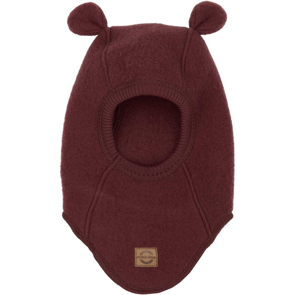 Mikk-Line Uld Elefanthue Bamseører Uld Rum Raisin