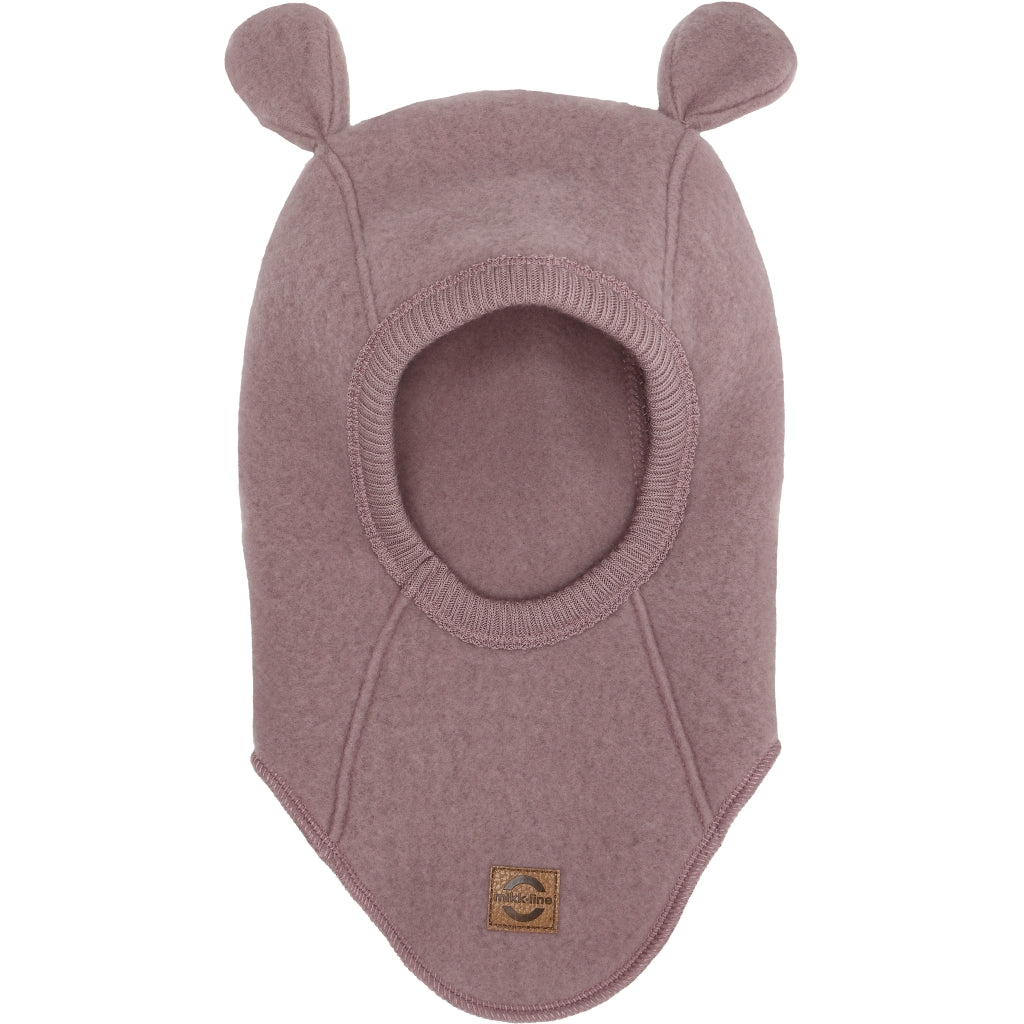 Mikk-Line Uld Elefanthue Bamseører Uld Twilight Mauve