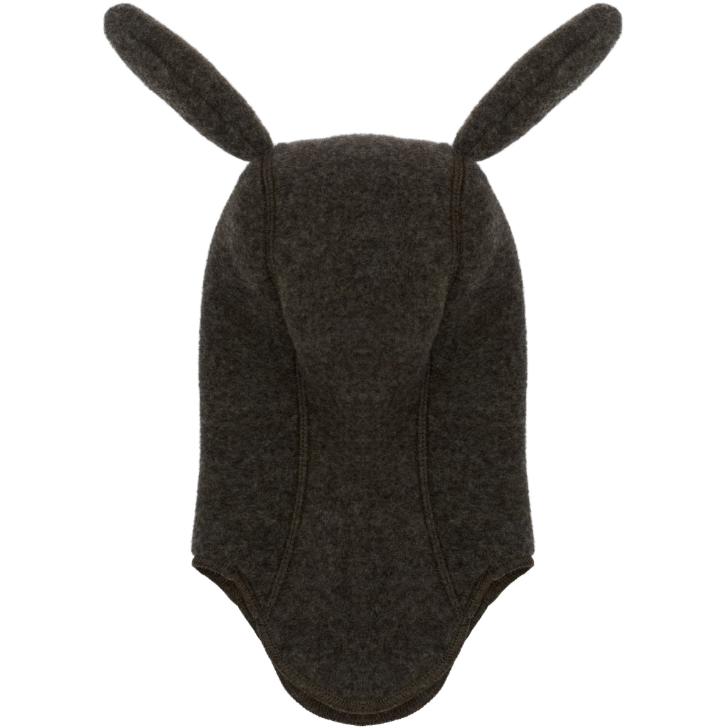 Mikk-Line Uld Elefanthue Kaninører Huer Dark Brown Melange
