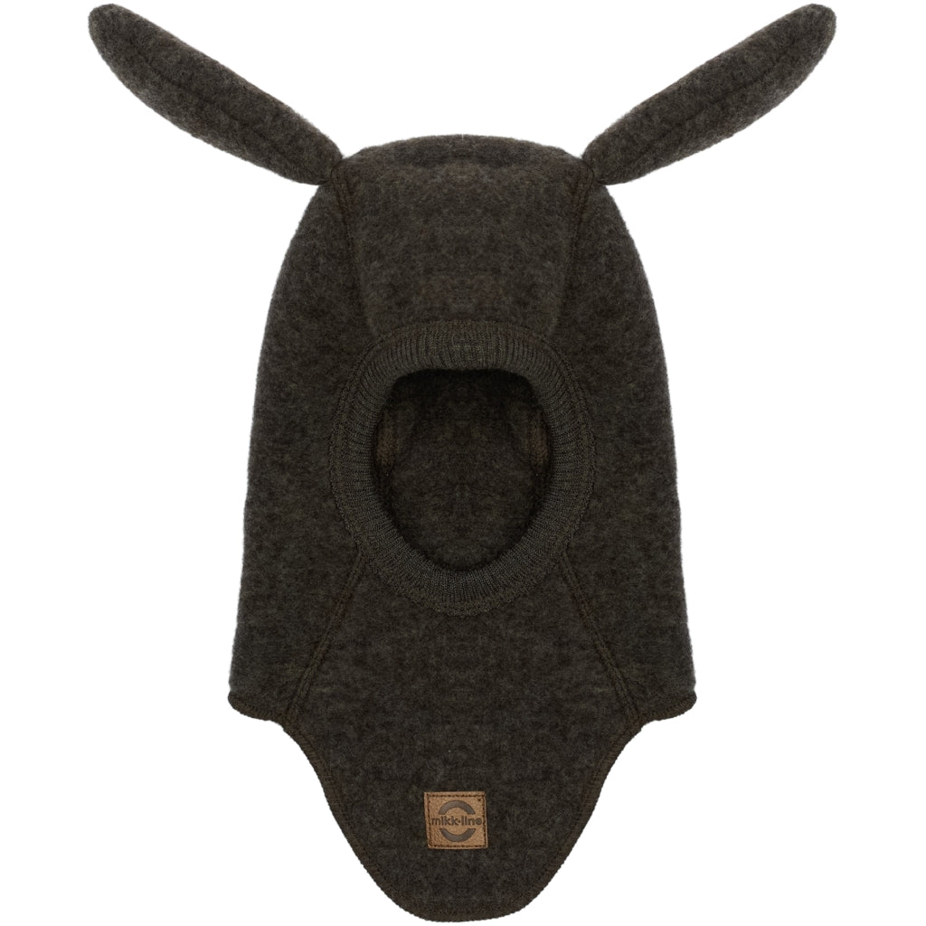 Mikk-Line Uld Elefanthue Kaninører Huer Dark Brown Melange