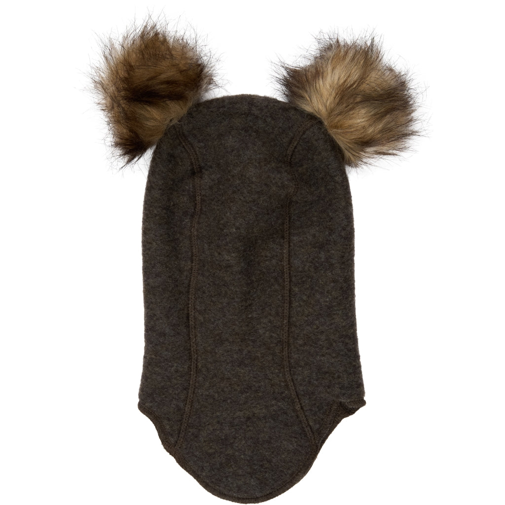 Mikk-Line Uld Elefanthue Kvaster Huer Dark Brown Melange