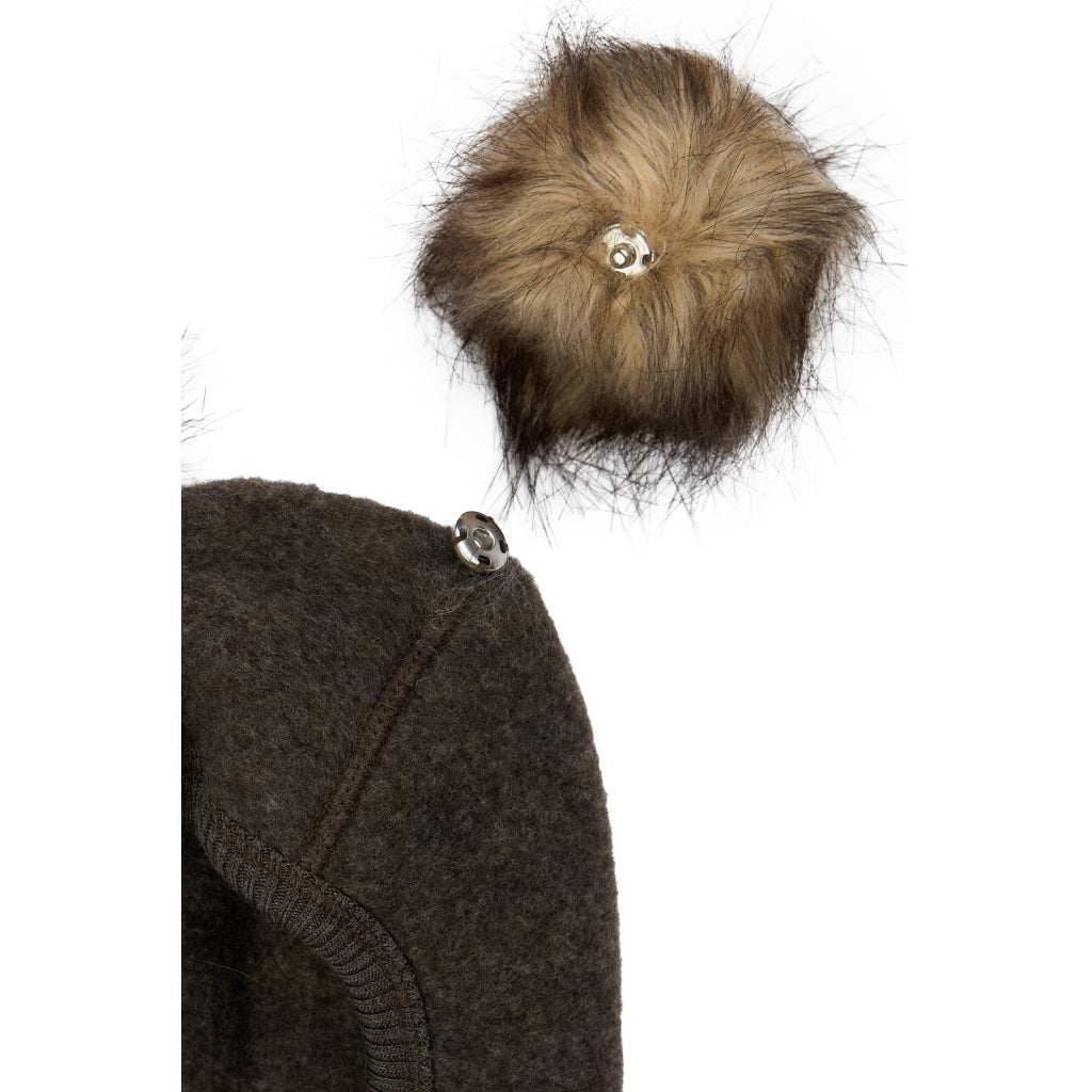Mikk-Line Uld Elefanthue Kvaster Huer Dark Brown Melange