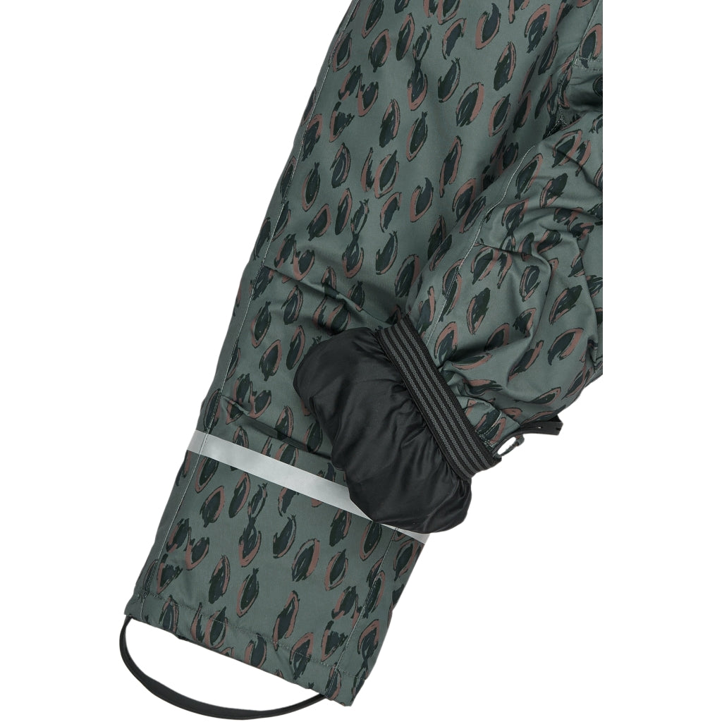 Mikk-Line Uni Snow Pant AOP Overalls Balsam Green