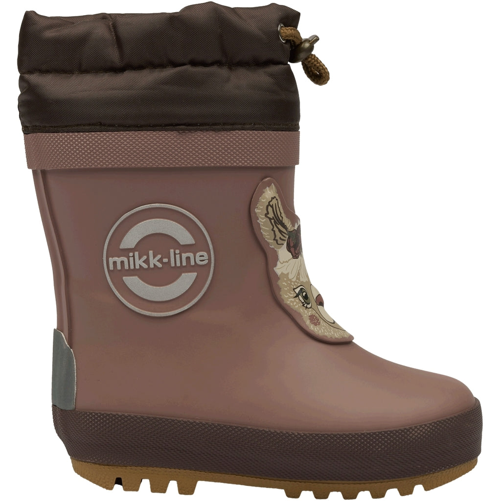 Mikk-Line Vinter Gummistøvler 3D Dyremotiv Rubber Boots Twilight Mauve