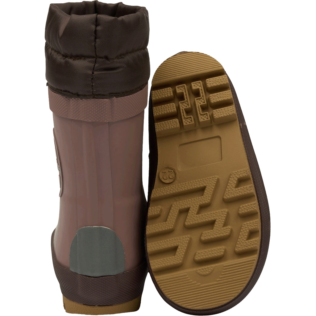 Mikk-Line Vinter Gummistøvler 3D Dyremotiv Rubber Boots Twilight Mauve