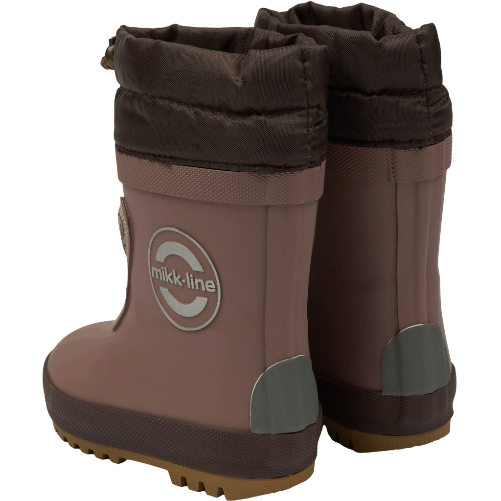 Mikk-Line Vinter Gummistøvler 3D Dyremotiv Rubber Boots Twilight Mauve